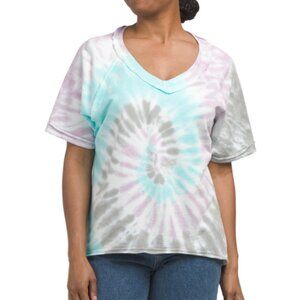 NWT WEARABLES BY XCVI Women's Pongo Cotton/Rayon Raglan Tee Size